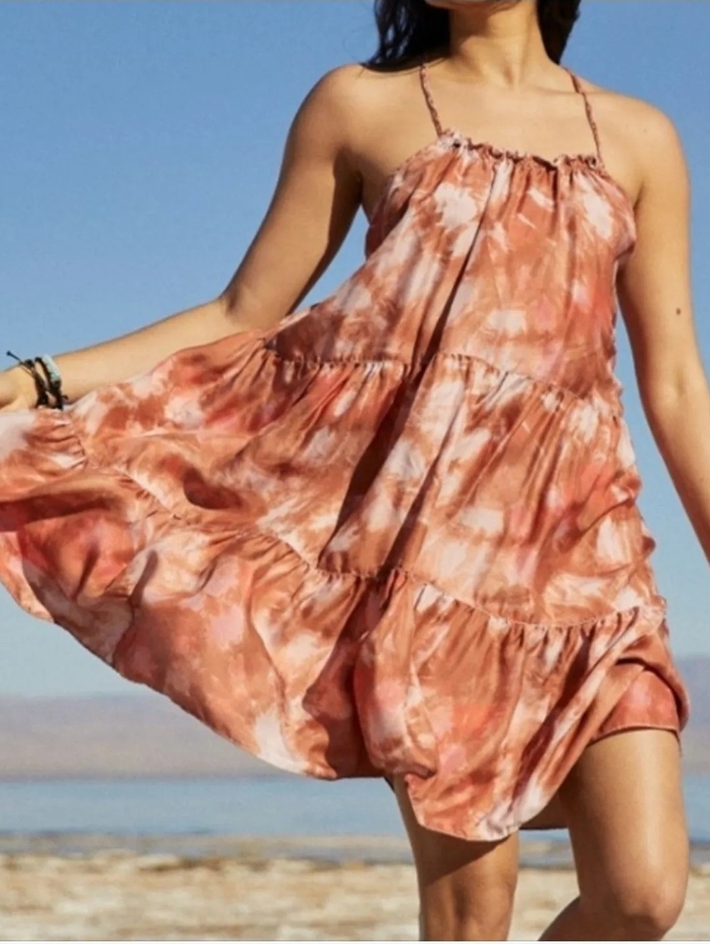 NWT UNSUBSCRIBED 100% SILK HALTER DRESS SZ XS WILL FIT SMALL